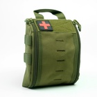 Аптечка тактическая-подсумок, 16×18 см, зелёная - Фото 3