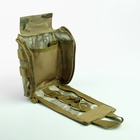 Аптечка тактическая-подсумок, камуфляж мультикам, 16×18 см, зелёная - Фото 5