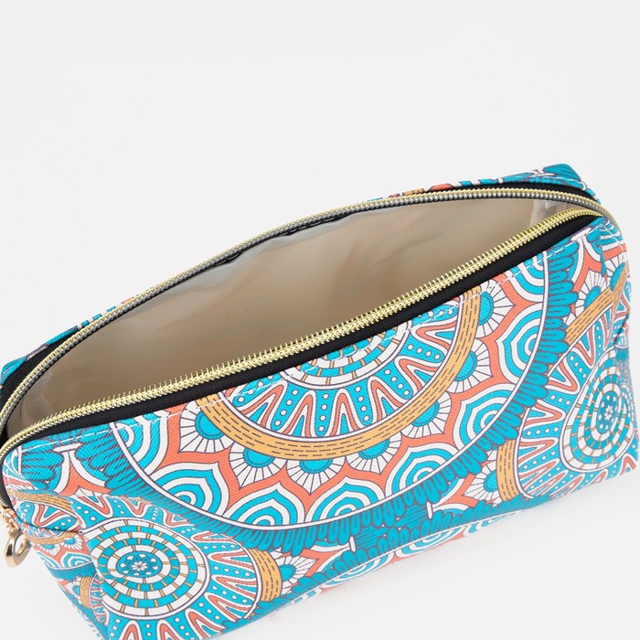 Косметичка на молнии, цвет голубой 33079
