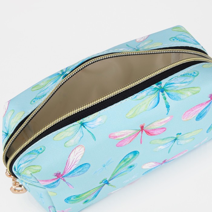 Косметичка на молнии, цвет голубой 33085