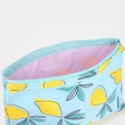 Набор косметичек 2 в 1 на молниях, цвет жёлтый/голубой - фото 54742433