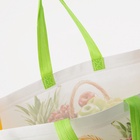 Сумка хозяйственная без застёжки, 12 л, цвет зелёный/разноцветный - фото 47154271