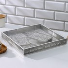 Набор посуды Доляна, поднос 32×32×4,5 см, салфетница 10×14 см, подставка под кружку в подарок - Фото 12
