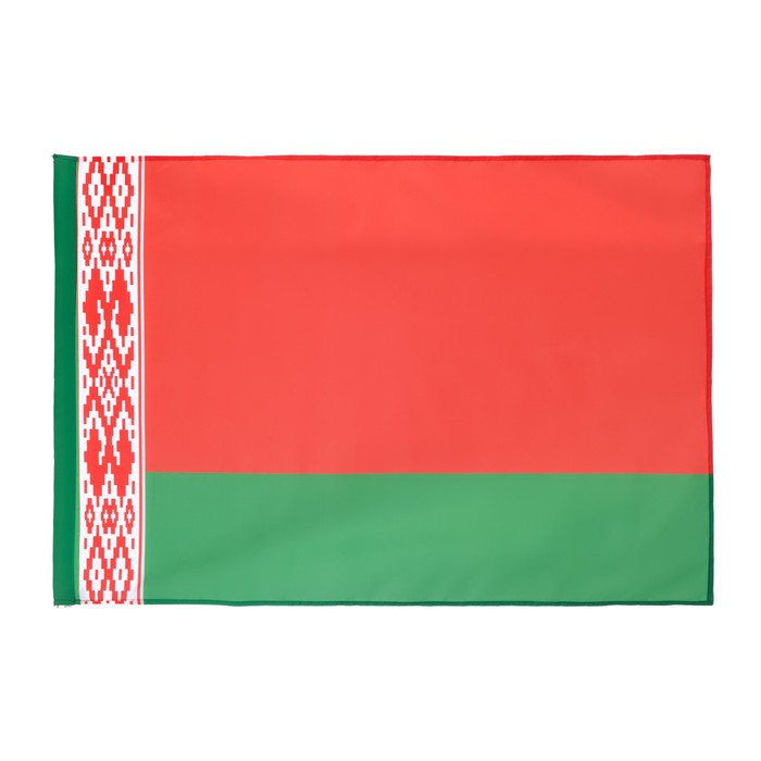 Флаг Белоруссии, 90 х 135, полиэфирный шелк, без древка
