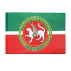Флаг Татарстана, 90 х 135, полиэфирный шелк, без древка - фото 6803139
