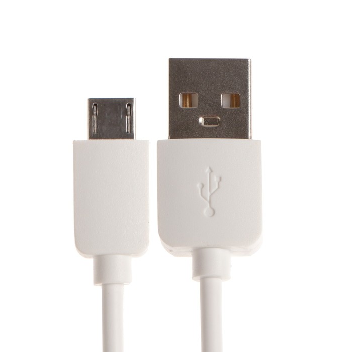 Кабель Exployd EX-K-998, microUSB - USB, 2.1 А, 1 м, силиконовая оплетка, белый - фото 51459346