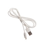 Кабель Exployd EX-K-998, microUSB - USB, 2.1 А, 1 м, силиконовая оплетка, белый - Фото 3