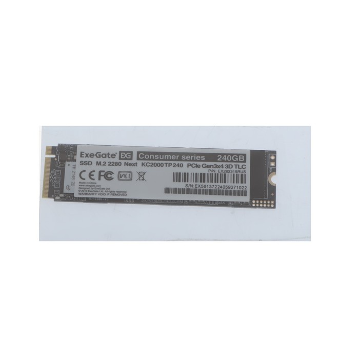 Накопитель SSD ExeGate Next KC2000TP240, 240 Гб, PCI-E x4, M2 - фото 51308195