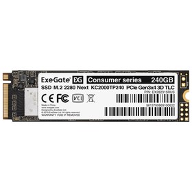Накопитель SSD ExeGate Next KC2000TP240, 240 Гб, PCI-E x4, M2