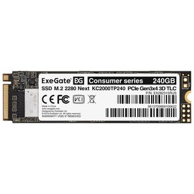 Накопитель SSD ExeGate Next KC2000TP240, 240 Гб, PCI-E x4, M2 9467785