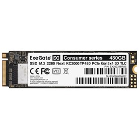 Накопитель SSD ExeGate Next KC2000TP480, 480 Гб, PCI-E x4, M2