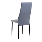 Стул мягкий для кухни «Волна», обивка велюр, цвет блю стоун/чёрный - Фото 7