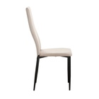 Стул мягкий для кухни «Волна», обивка велюр, цвет крем/чёрный - Фото 6