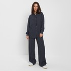 Костюм женский (рубашка, брюки) MINAKU: Enjoy цвет синий, размер 42 - Фото 3