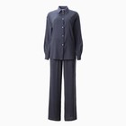 Костюм женский (рубашка, брюки) MINAKU: Enjoy цвет синий, размер 42 - Фото 7