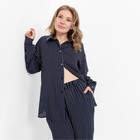 Костюм женский (рубашка, брюки) MINAKU: Enjoy цвет синий, размер 48 - Фото 2