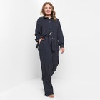 Костюм женский (рубашка, брюки) MINAKU: Enjoy цвет синий, размер 48 - Фото 5