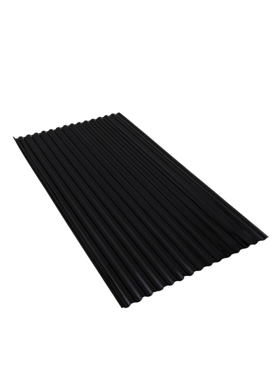 Поликарбонат монолитный, кровельный, трапеция 0.8 мм, 2×1.05 м, коричневый