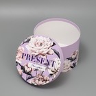 Набор шляпных коробок 3 в 1, упаковка подарочная, «Лавандовый», 18 х 18 х 13‒25 х 25 х 15 см - фото 22005213