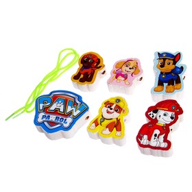 Игрушка деревянная шнуровка-бусы «Щенячий Патруль»