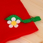 Набор банный женский "Ягодка" (шапка+рукавица+коврик) - Фото 8