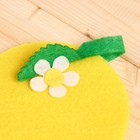 Набор банный женский "Лимончик" (шапка+рукавица+коврик) - Фото 3