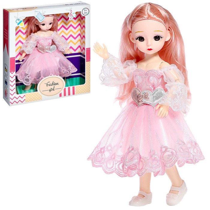 Кукла модная «Сонечка» в пышном платье, шарнирная, МИКС - Фото 1