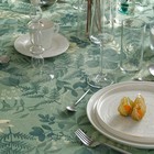 Скатерть Доляна "Лесная прохлада" 146х180 см, 50% хлопок, 50% п/э, рогожка 158 г/м2 - фото 23802153