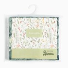 Скатерть Доляна "Лесная прохлада" 146х180 см, 50% хлопок, 50% п/э, рогожка 158 г/м2 - фото 23802157