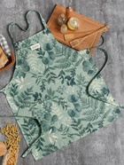Фартук кухонный Доляна «Лесная прохлада» 60×70 см, 50% хлопок, зелёный - Фото 4