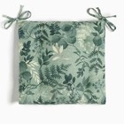 Сидушка Доляна «Лесная прохлада» 42×42 см, 50% хлопок, 50% п/э, рогожка 158 г/м² - Фото 3