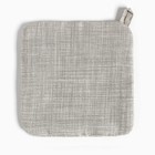 Прихватка Доляна "Душевная кухня" 19х19 см, 50% хлопок, 50% п/э, рогожка 158 г/м2 (комплект 2 шт) - фото 22005712