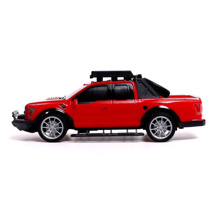 Машина радиоуправляемая RACE, 1:16, педали и руль, работает от батареек, цвет красный 60225