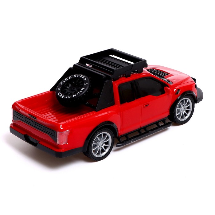 Машина радиоуправляемая RACE, 1:16, педали и руль, работает от батареек, цвет красный 60225