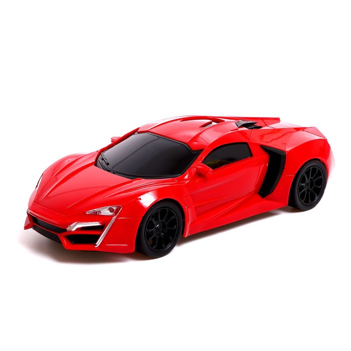 Машина радиоуправляемая RACE, 1:16, педали и руль, работает от батареек, цвет красный 60227