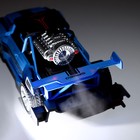 Машина радиоуправляемая SMOKE, эффект дыма, свет, цвет синий - фото 3444209