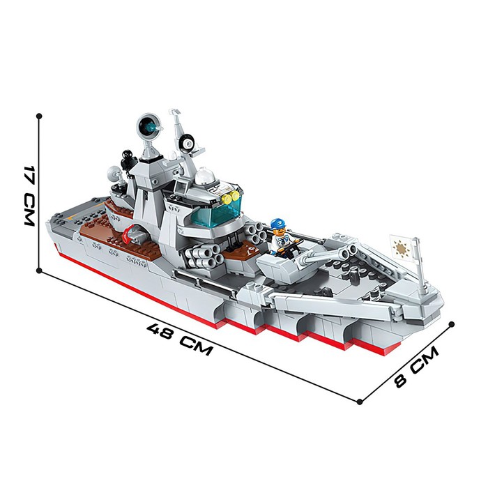 Конструктор Военная зона «Штурмовой крейсер», 4 минифигуры, 539 деталей - фото 1911875635
