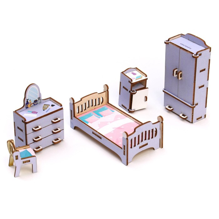 Кукольная мебель «‎Спальня»‎ - фото 1911875695