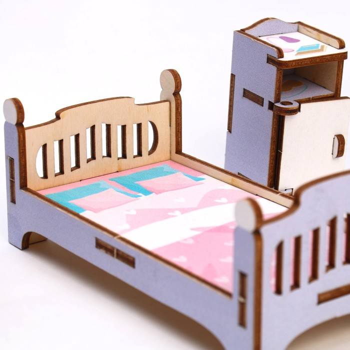 Кукольная мебель «‎Спальня»‎ - фото 1911875698