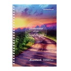 Блокнот А5, 52 листа в клетку на гребне, обложка мелованный картон, ВД лак, блок офсет, МИКС 9468063