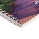 Блокнот А5, 52 листа в клетку на гребне, обложка мелованный картон, ВД лак, блок офсет, МИКС 9468063