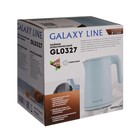 Чайник электрический Galaxy GL 0327, пластик, колба металл, 1.5 л, 1800 Вт, цвет небесный - фото 51338215 Чайник электрический Galaxy GL 0327, пластик, колба металл, 1.5 л, 1800 Вт, цвет небесный - фото 51338215