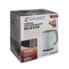 Чайник электрический Galaxy GL 0330, пластик, колба металл, 1.7 л, 2000 Вт, салатовый - фото 51338283 Чайник электрический Galaxy GL 0330, пластик, колба металл, 1.7 л, 2000 Вт, салатовый - фото 51338283