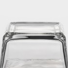 Менажница «Голд», 19.5×19.5 см, на бамбуковой подставке, с крышками, стекло, прозрачная - Фото 6