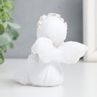 Сувенир полистоун "Малышка-ангелок - посиделки" белоснежный" МИКС 7,5х7х8,5 см - фото 22006338