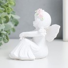 Сувенир полистоун "Малышка-ангелок - посиделки" белоснежный" МИКС 7,5х7х8,5 см - фото 22006339