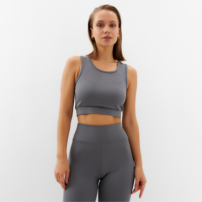 Топ спортивный женский MINAKU, графит, размер 40