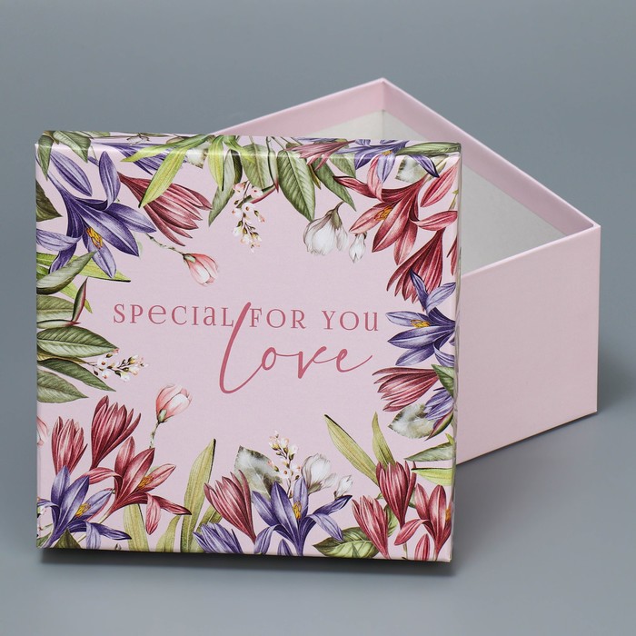 Набор коробок 5 в 1, упаковка подарочная, «Цветочный сад», 14 х 14 х 8‒22 х 22 х 12 см - фото 1907623716