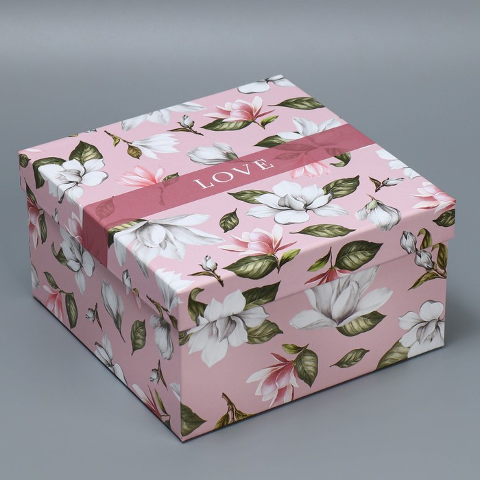 Набор коробок 5 в 1, упаковка подарочная, «Цветочный сад», 14 х 14 х 8‒22 х 22 х 12 см - фото 1907623711
