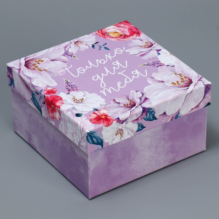 Набор коробок 6 в 1, упаковка подарочная, «Цветы», 10.2 х 10.2 х 6 - 20 х 20 х 11 см - фото 1907623731